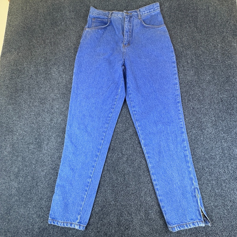 Anchor Blue Jeans Womens 27x27 Denim Cotton High Rise Zipper Hem Tapered Leg